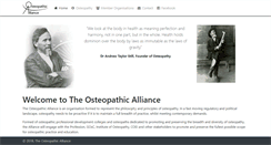 Desktop Screenshot of osteopathicalliance.org