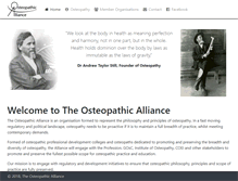 Tablet Screenshot of osteopathicalliance.org